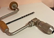 Vintage Bit Brace Ratcheting Hand Drill No. 246- Made In USA