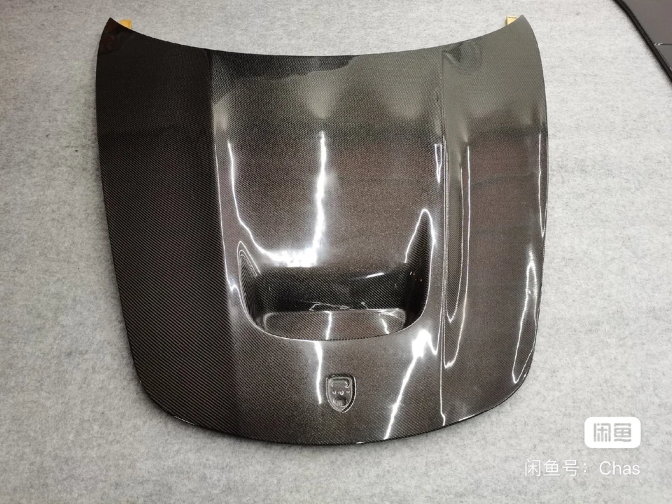 Carbon Fiber Front Hood Bonnet Scoop Cover For Porsche 718 Boxster Cayman Good - Image 2 of 2