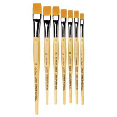 Da Vinci Schulmalpinsel Synthetikpinsel Junior 304 flach - ab Größe 12