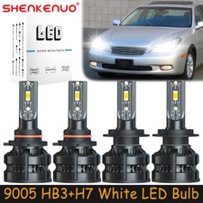 For Lexus ES300 1997-2003 Combo 9005 H7 LED Headlights Bulb High Low Beam Kit Z8
