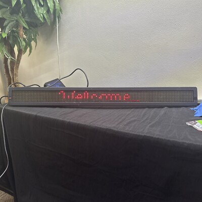 Adaptive Micro Systems Alpha 220C Message Display Sign Works Great!