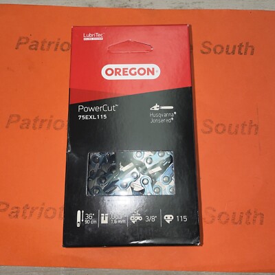 Oregon Full Chisel Chain 36'' 3/8 Pitch .063 Gauge 115 DL 75EXL115G Made In USA
