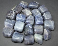 Iolite Tumbled Stones: 4 oz Bulk Wholesale Lot Premium Quality 1/4 lb