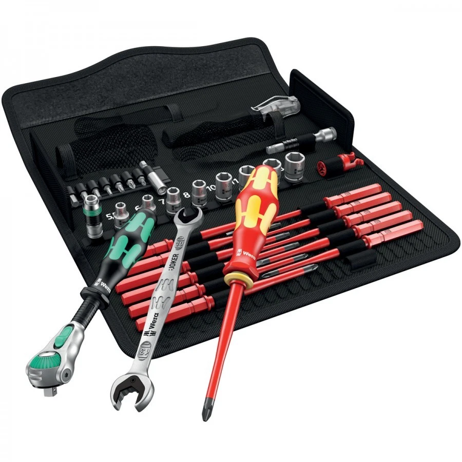 WERA 35 Pc Kraftform VDE Maintenance Screwdriver Socket Ratchet 05135926001