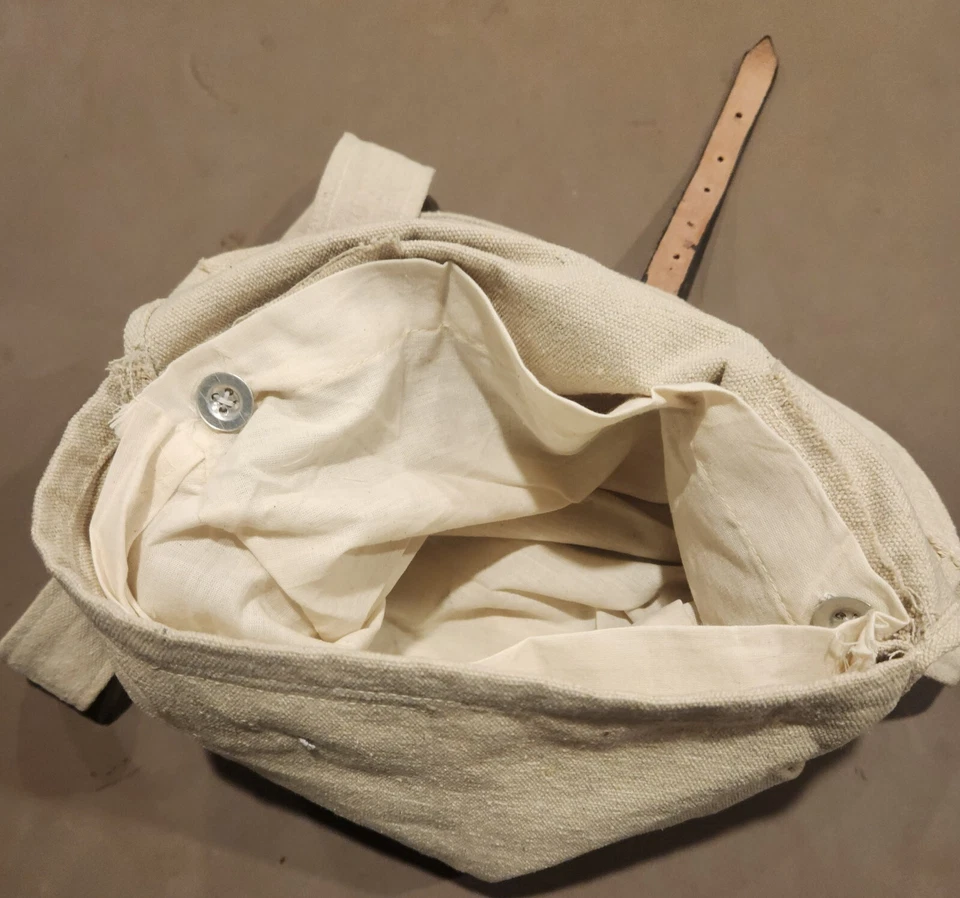 Bolsa de lona Haversack posible. Renacimiento Rev Guerra siglo XVIII Foto 3 de 3