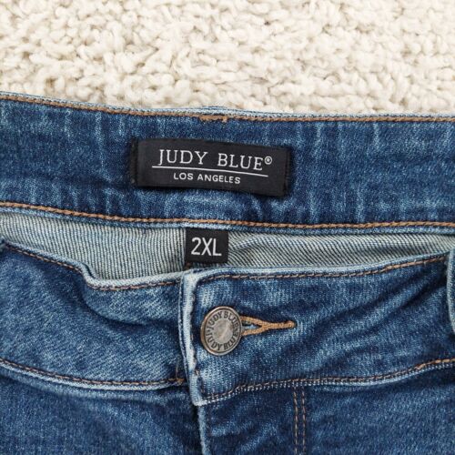 Judy Blue Shorts 2XL, Distressed Amaya High Rise Bermuda Shorts blau JB150045 - Bild 3 von 10