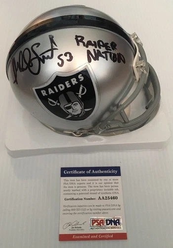 Malcolm Smith Signed Autographed Oakland Raiders Mini Helmet PSA/DNA COA