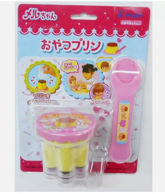 MEL-chan Sweet Flan Pudding Toy Pilot Japan Playhouse Toy Baby Care Fun Snack JP