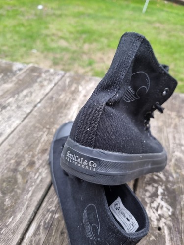 Neu Herren Soulcal Schwarz Stiefel Canvas Turnschuhe Schuhe Größe UK 7,5 Pumps Knöchel - Bild 6 von 12
