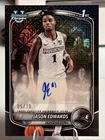 2025-26 Bowman Chrome CPA-JE JASON EDWARDS Black Mojo Auto /10 Bowman 1st