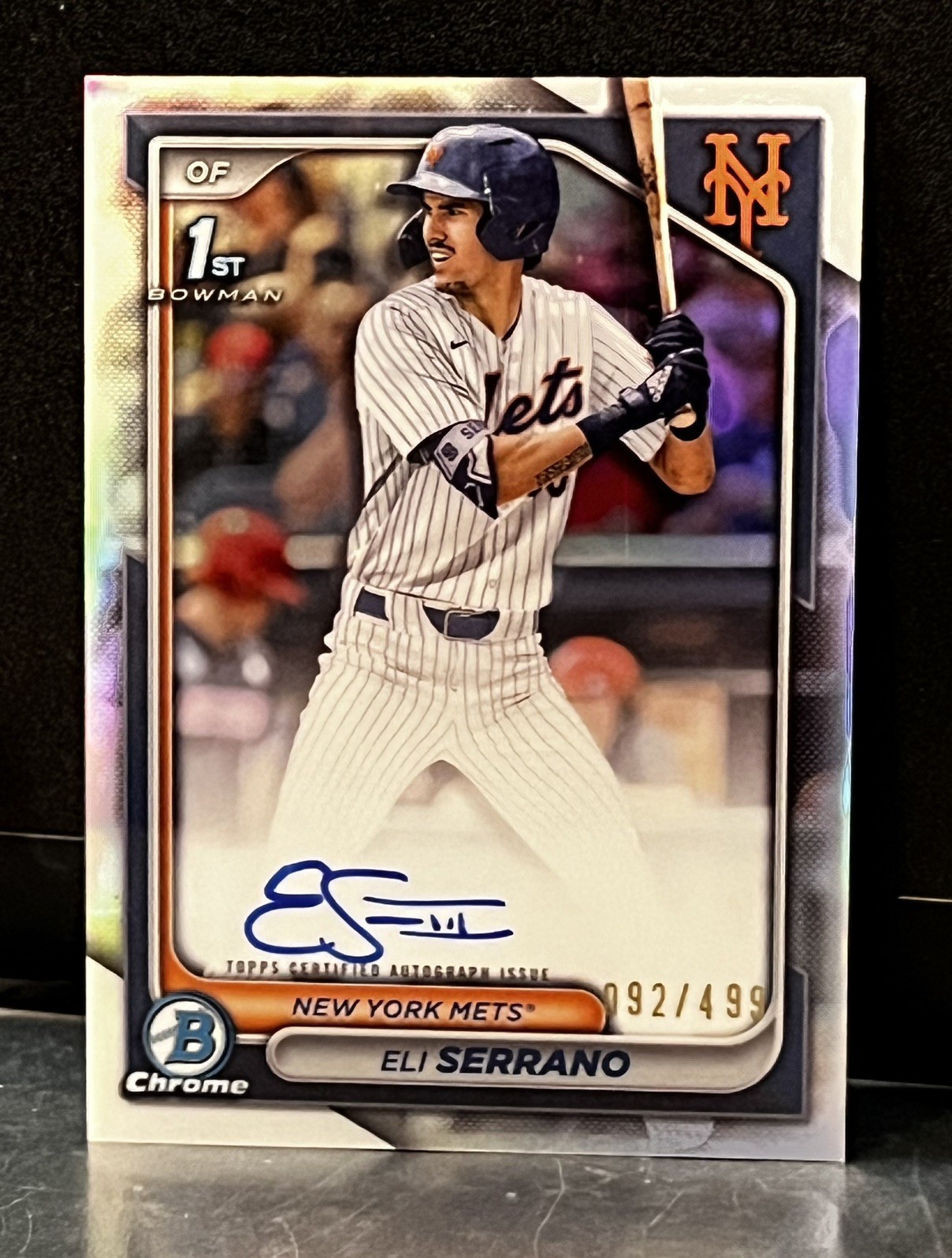 2024 Bowman Draft Eli Serrano (RC) CPA-ESE - Chrome Prospect Auto Refractor /499