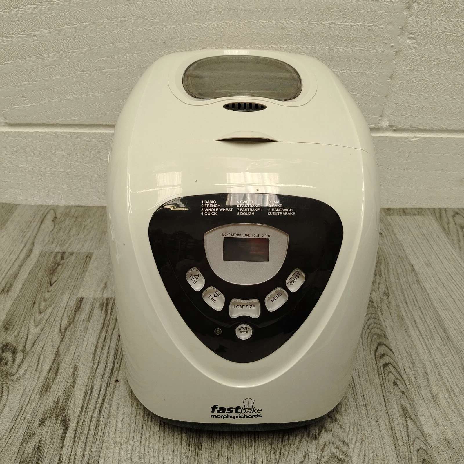 Morphy Richards 48281 Fastbake Bread Maker - White - 2lb - 12 Programs