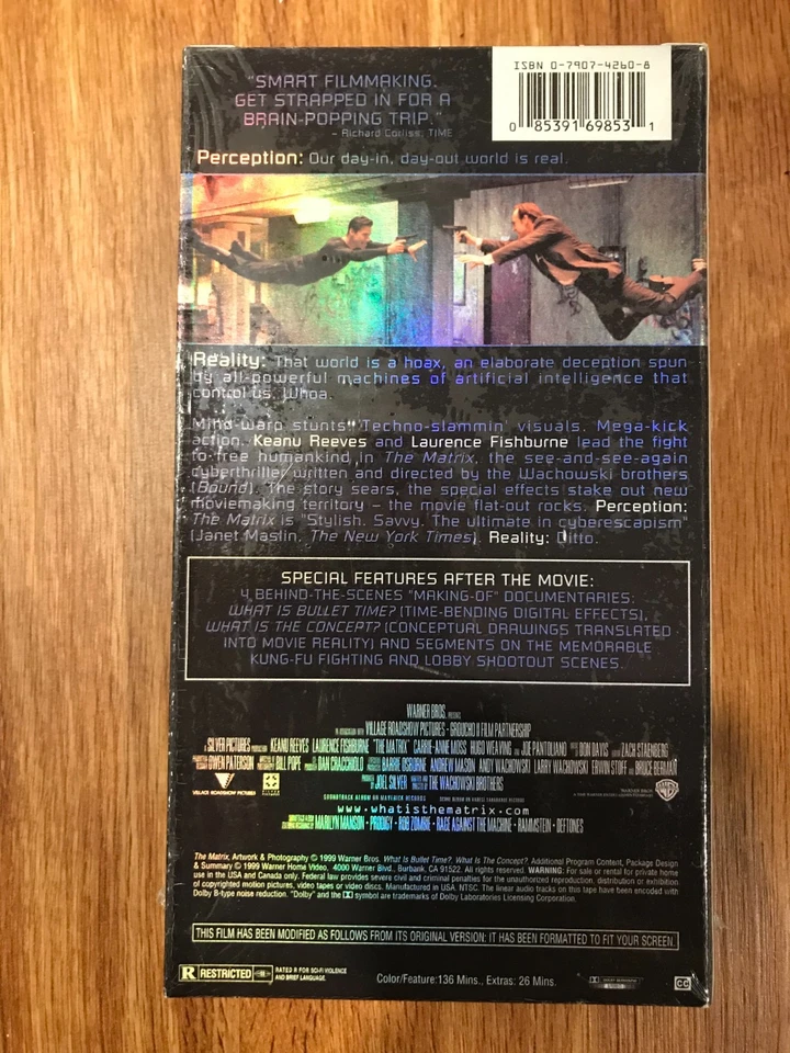 The Matrix (VHS, 1999) Collectors Edition - Brand New - Factory Sealed NEW - Image 2 of 3
