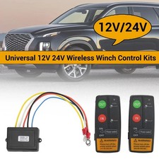 Wireless Winch Remote Control Kit 12v Receiver 150ft Twin Switch Handset Easy Us