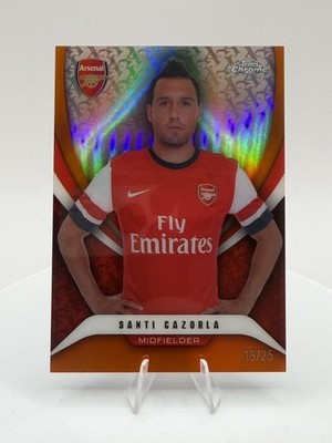 Santi Cazorla Orange Refractor /25 - Topps Chrome Arsenal 2025/26 - NM/M