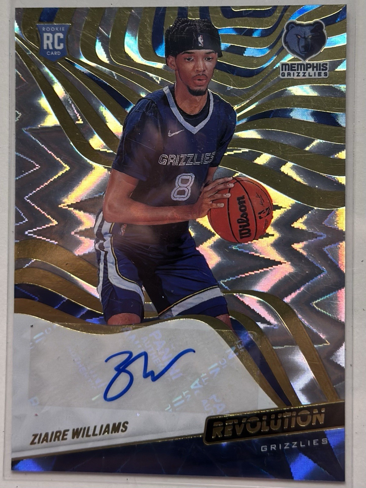 2021-22 Panini Revolution - Rookie Autographs Ziaire Williams Fractal  #/100