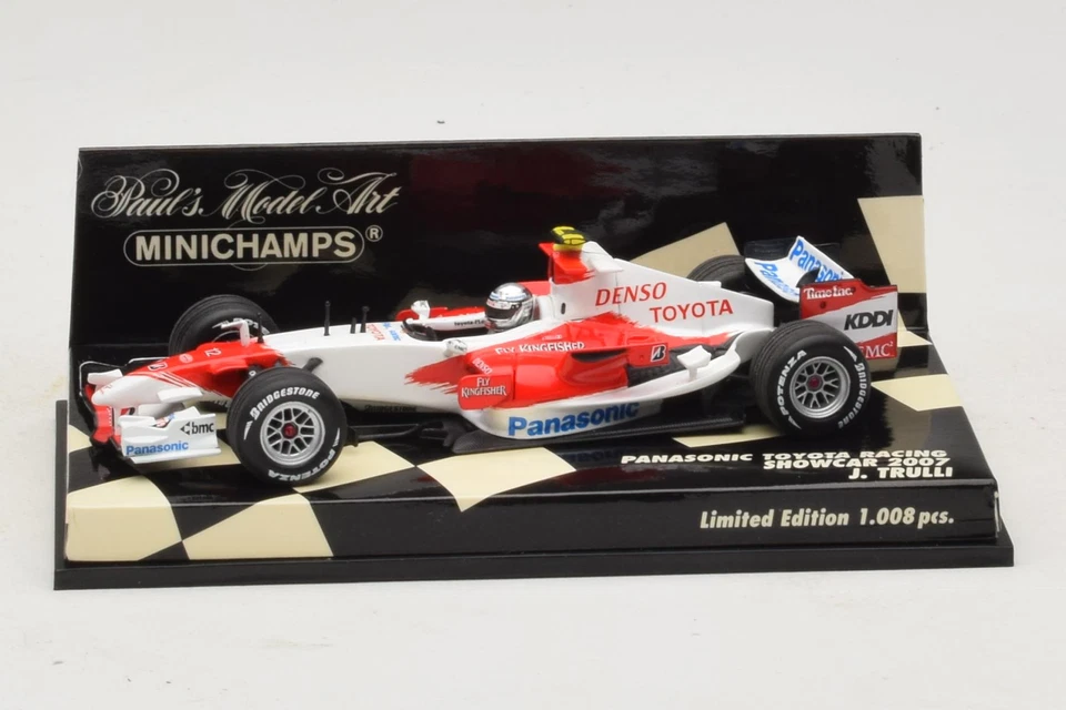 F1 Panasonic Toyota Racing J Trulli Showcar 2007 1:43 Minichamps | 400070082 - Photo 1/4