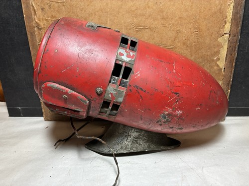 Vintage Federal Electric Type W Fire Engine Siren & Red Light Not Tested