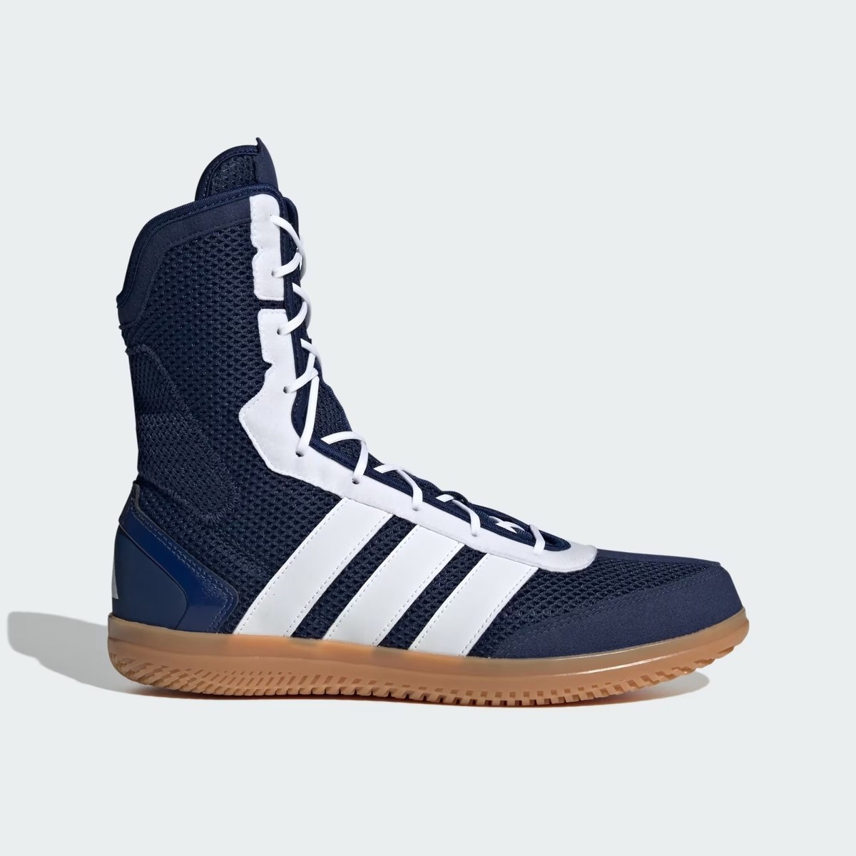 adidas Box Hog Wide Shoes JS4437 Dark Blue / Cloud White / Core Black Men  Boxing