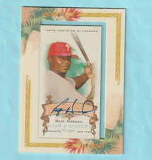 2006 Topps Alllen & Ginter AGA-RH Ryan Howard on card autograph