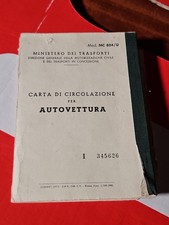Fiat Berlina 126 Carta Di Circolazione Autovettura . Info.