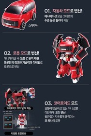 Tobot Z Transformer Robot Car Hyundai Staria Vehicle Kids Toys Ages 3+ 55337