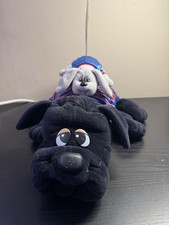 Vintage 1985 Pound Puppies Plush Toy Large 18 Inch And Small 9 Inch Puppy