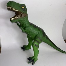 Tyrannosaurus Rex T-Rex Green Large Rubber Dinosaur 2112A Approx. 20  Long 2011