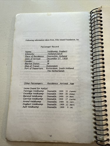 Inwood Iowa IA Cook book Ethnic Dutch Veldkamp Family Tree history Vintage old - Foto 13 di 24
