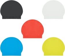 Sporti Adult Professional Swimming Cap, Latex Unisex Swim Caps 5 pk, 8" x 9.75"