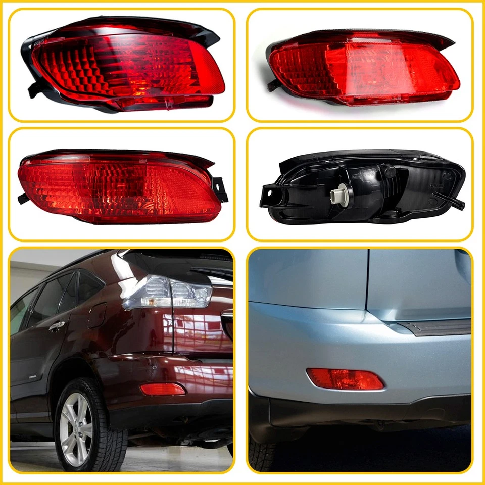 Left Rear bumper Reflector lamp Light For Lexus RX300 RX330 RX350 RX400 04-09 B - Image 3 of 4