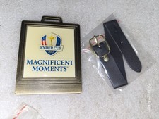 Unused 2012 Ryder Cup Golf Bag Metal Tag with Strap