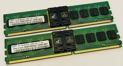 2GB Kit (2 x 1GB) Samsung M395T2953CZD-CD500 PC2-4200F 533MHz DDR2 Arbeitsspeicher Kit