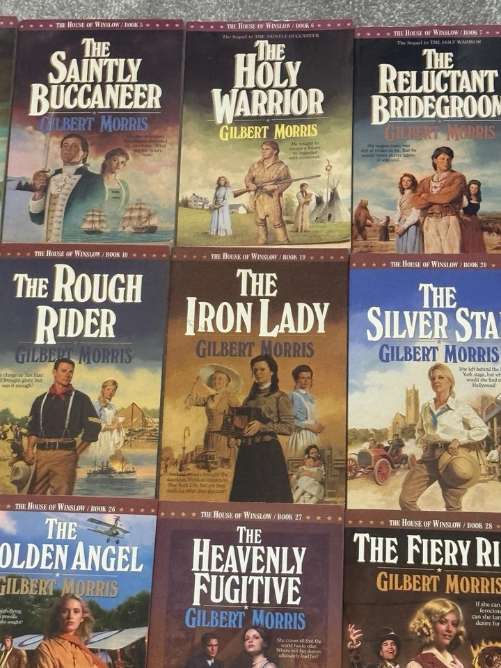 32 Gilbert Morris Christian Historical Romance Inspiration Books House Winslow - Image 3 of 4