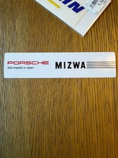 Porsche MIZWA Japan Dealer Sticker 911 964 993 6.5" x 1.5" AWESOME!