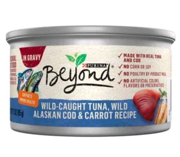 Wildcaught Tuna Alaskan Cod Carrot In Gravy Lot Of 3 Cans