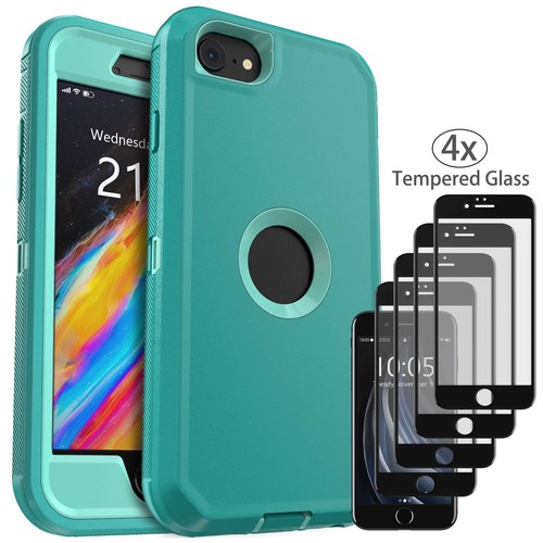 Funda protectora a prueba de golpes para teléfono iPhone 6 7 8 Plus SE 2º 3º 14 + Protector de pantalla - Imagen 34 de 61