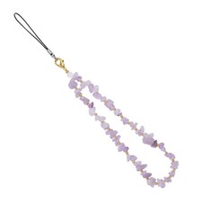 Handmade Beaded Charm Cell Phone Camera Lanyard, Wrist Strap with Natural Gemsto