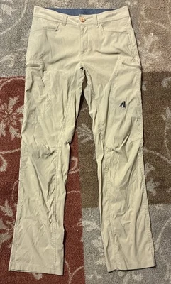 Eddie Bauer First Ascent Pants Mens 32x34 Tan Small Paint Stain As Pictured - Image 1 of 4