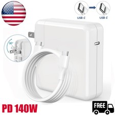 140W PD USB C Adapter Charger For MacBook Air13"/MacBook Pro16"14"2023 2022 2021