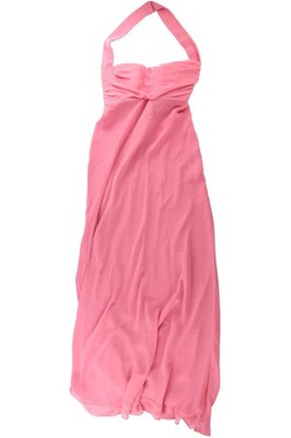 LA PERLA PINK CREPE MAXI DRESS IT 42 UK 10