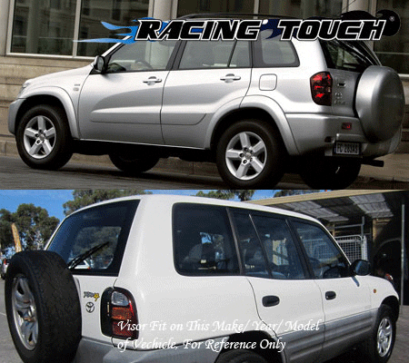 Window Visor Rain Guard For Toyota RAV-4 RAV4 1996 1997 1998 1999 2000 96-00 - Picture 7 of 7