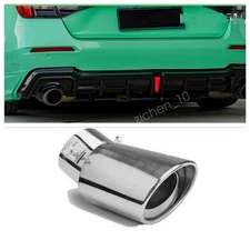 Exhaust Pipe Tip Rear Tail Throat Muffler Stainless For Honda Civic 11th 22-25