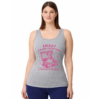 Email Im On Vacation Damen Trägershirt Tank Top Gans Urlaub Geschenk für Sie