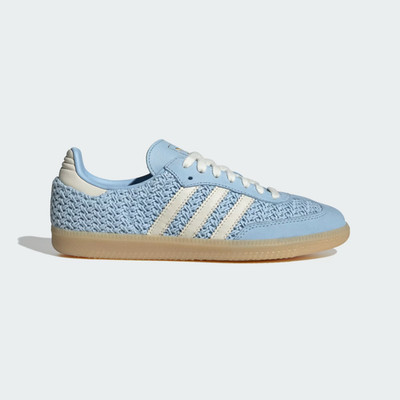 Adidas Originals Samba OG in Clear Sky and White Knit Textile Limited Stock