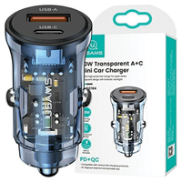 Usams C32 30W Kfz-LadegeräT USB/USB-C Blau