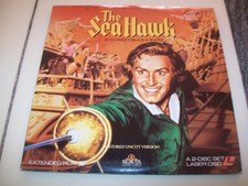 THE SEA HAWK 2-Laserdisc LD EXCELLENT CONDITION GREAT FILM ERROL FLYNN B W