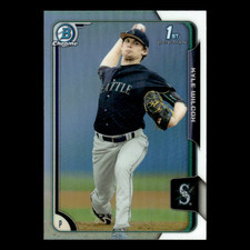 Kyle Wilcox #72 2015 Bowman Chrome Draft Refractor Seattle Mariners Baseball MLB