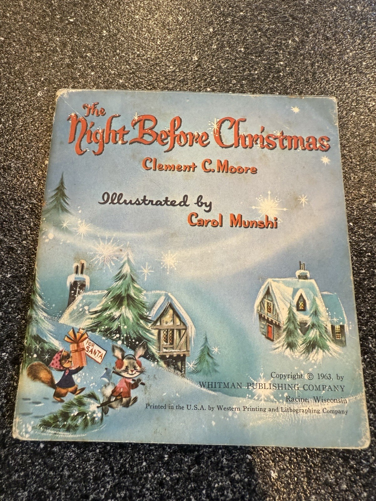 The Night Before Christmas 1963 Whitman Tell A Tale Book by Clement C Moore