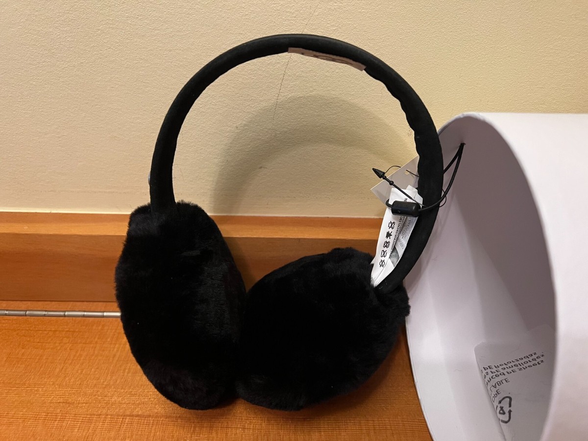 Brand New UGG Australia Shearling Earmuffs Black with UGG 